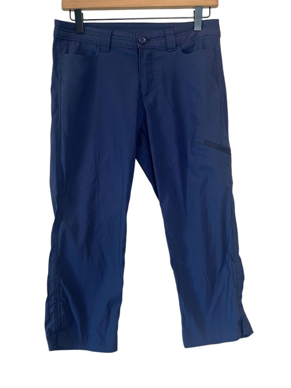Eddie Bauer Pants Women's Size 4 Blue Capris Pockets Outdoor Pockets Nylon